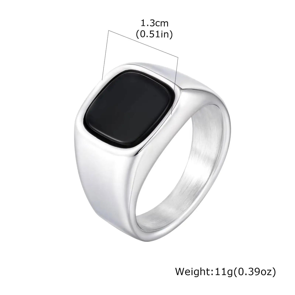 El Patrón — Stone Inlay Signet Ring