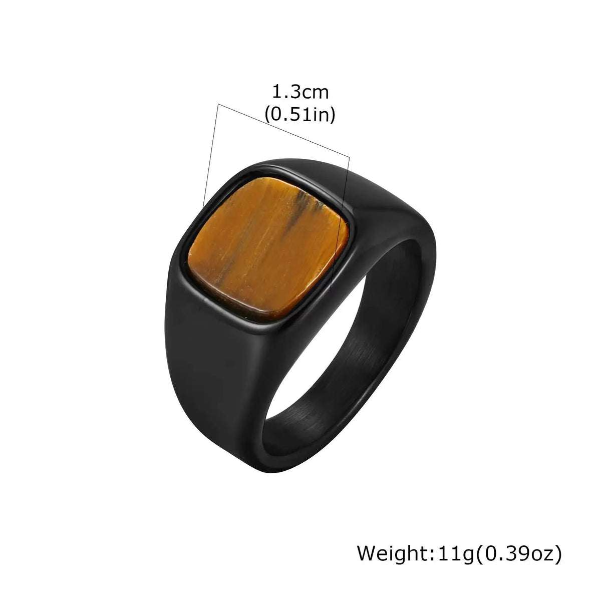 El Patrón — Stone Inlay Signet Ring