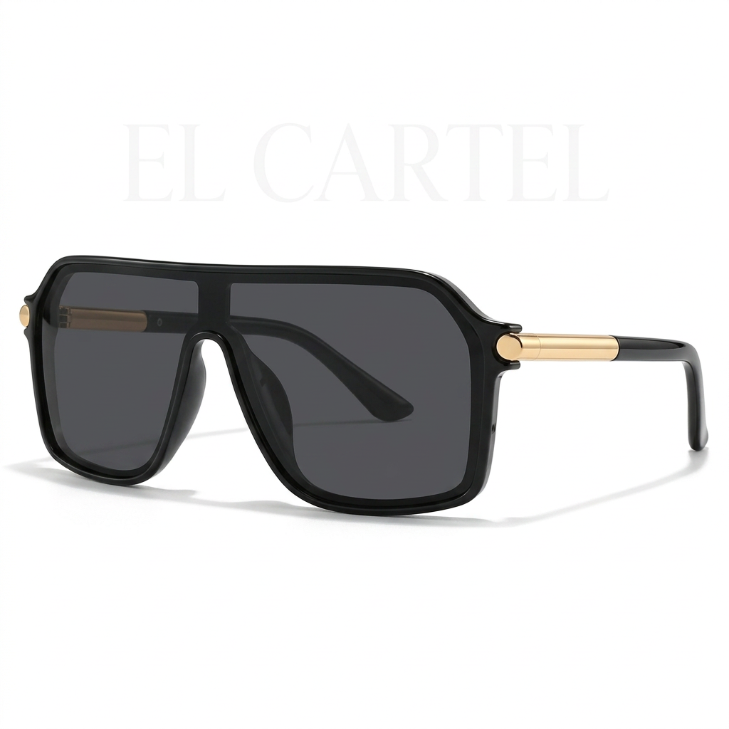 El Cartel Shield — Oversized Sunglasses