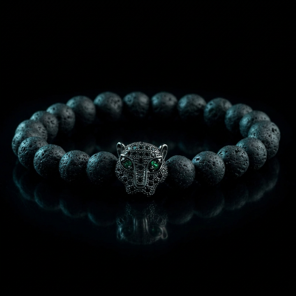 Gato de la Fortuna — Leopard Head Bracelet