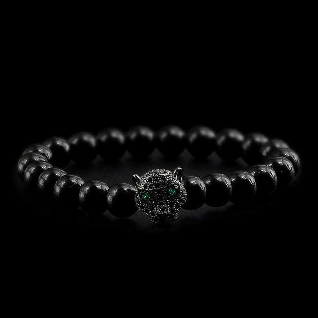 Gato de la Fortuna — Leopard Head Bracelet
