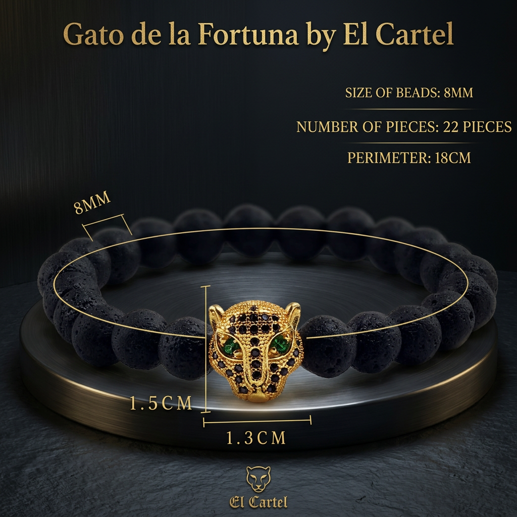 Gato de la Fortuna — Leopard Head Bracelet