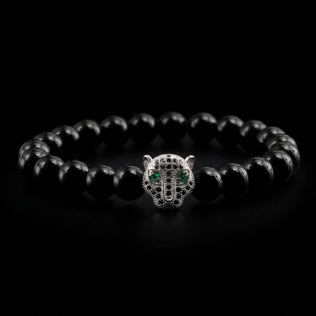 Gato de la Fortuna — Leopard Head Bracelet