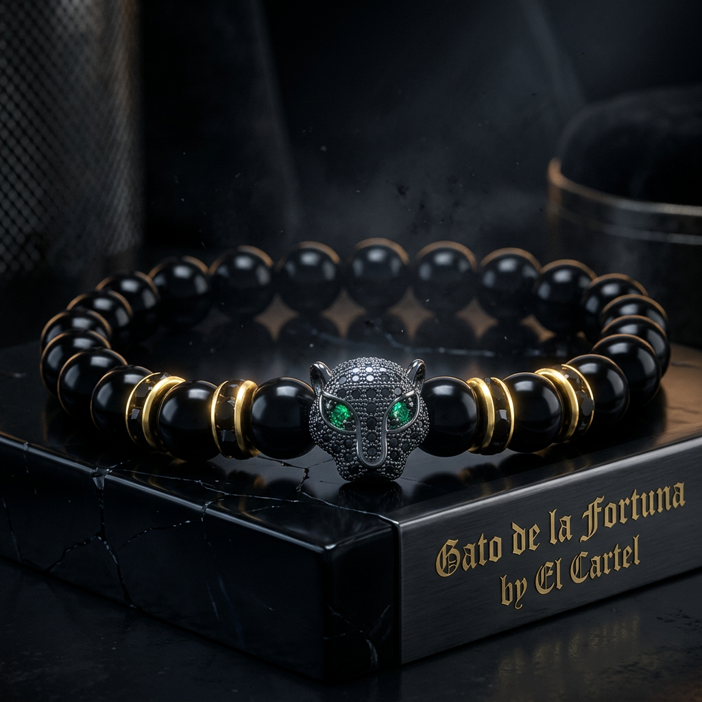 Gato de la Fortuna — Leopard Head Bracelet