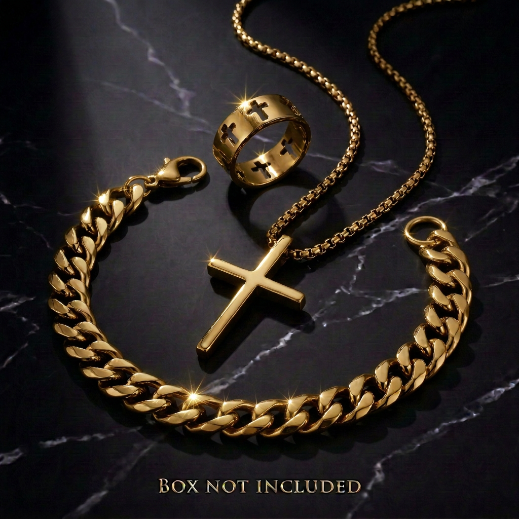 The Trinity — Cross Jewellery Set