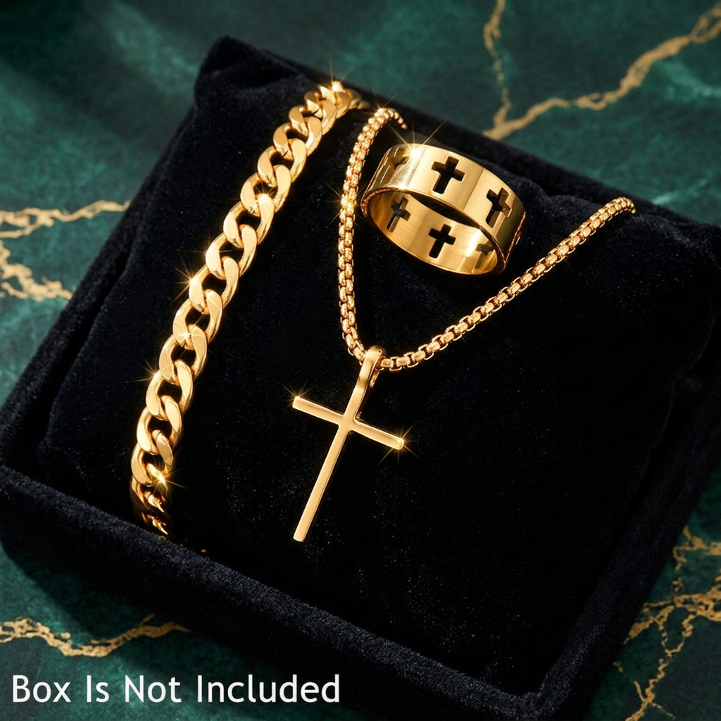 The Trinity — Cross Jewellery Set