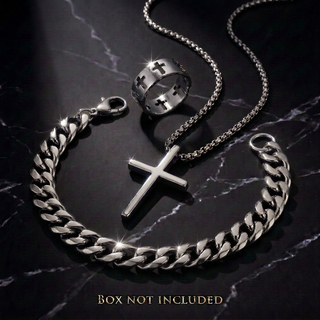 The Trinity — Cross Jewellery Set