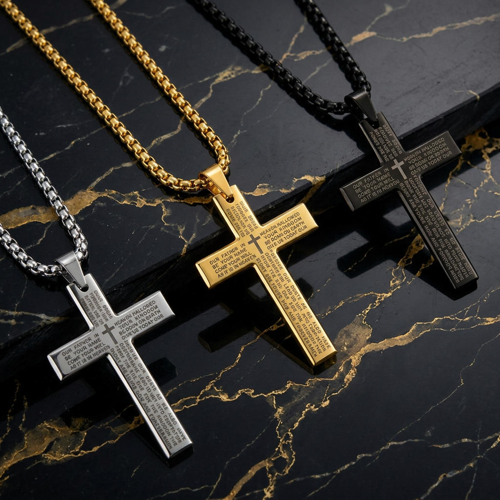 The Oath — Lord's Prayer Cross Pendant