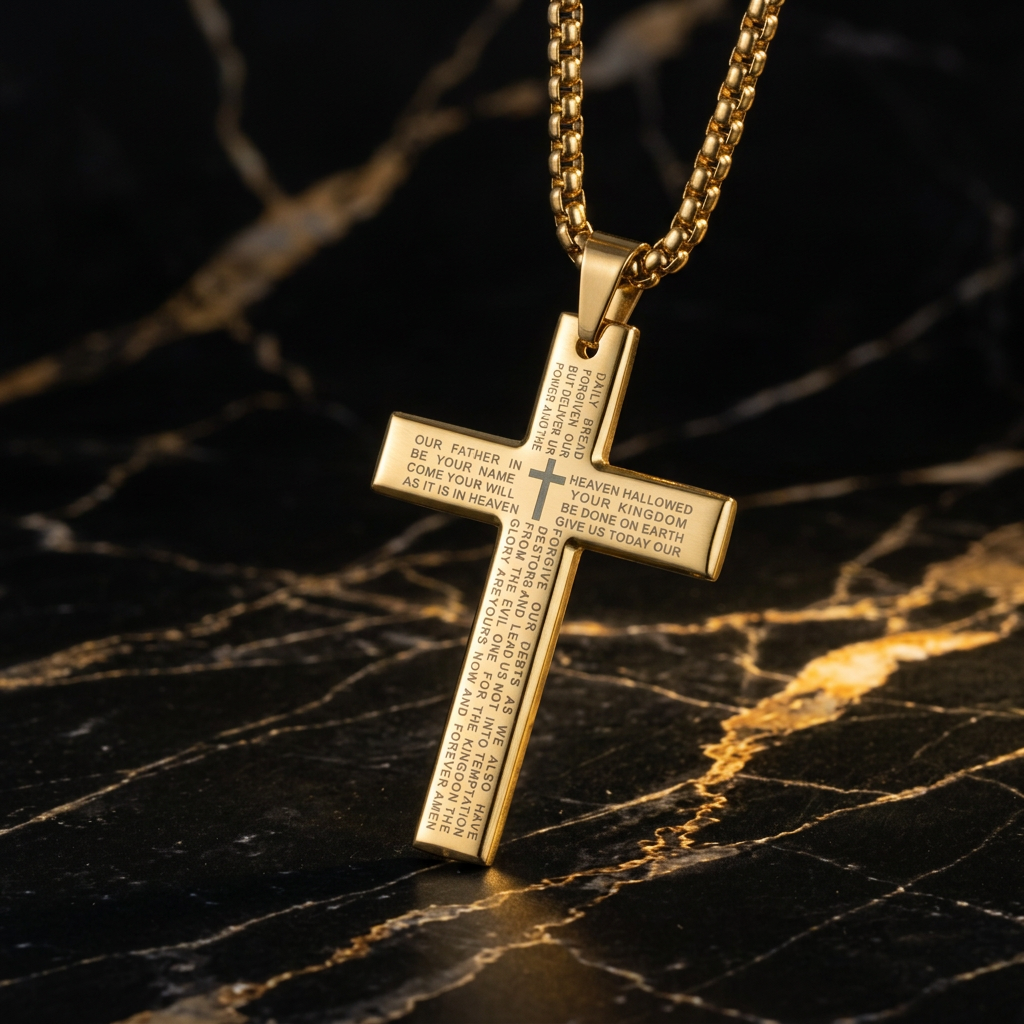 The Oath — Lord's Prayer Cross Pendant