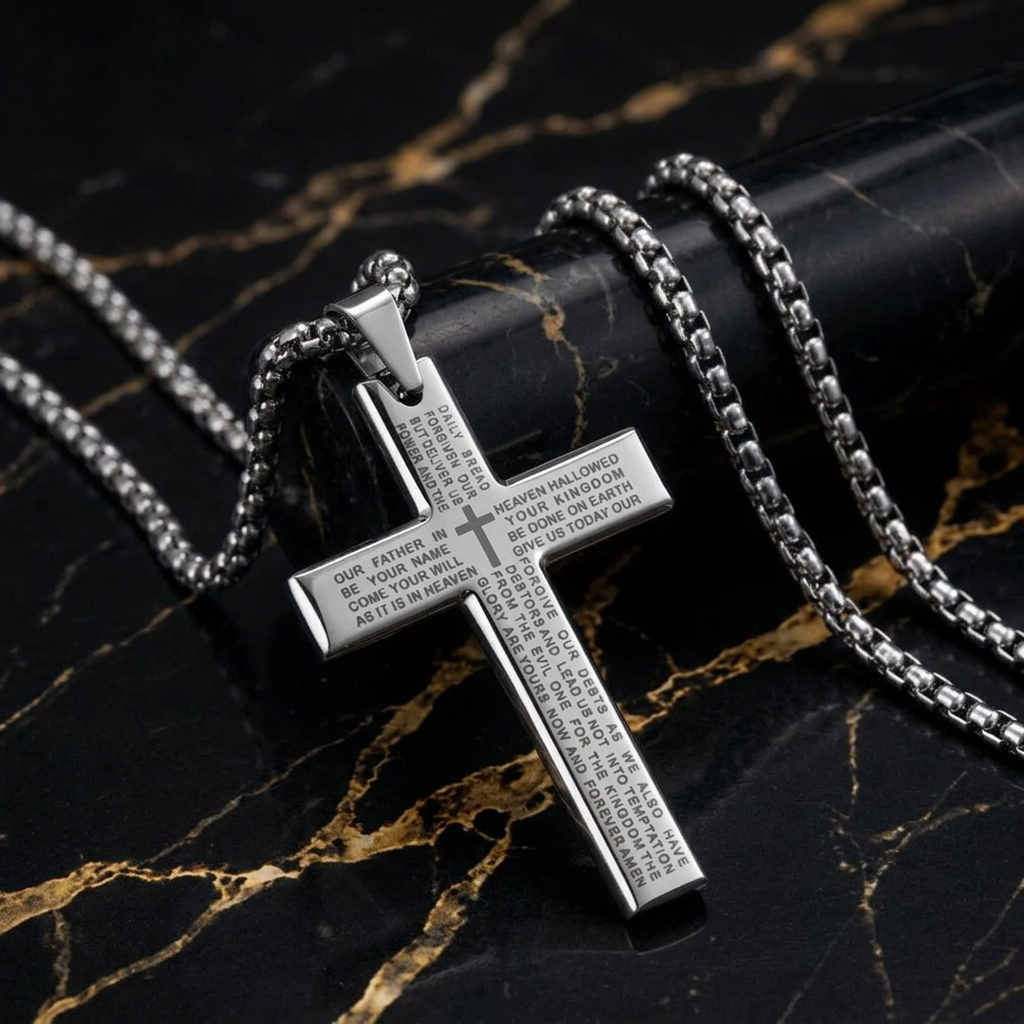 The Oath — Lord's Prayer Cross Pendant