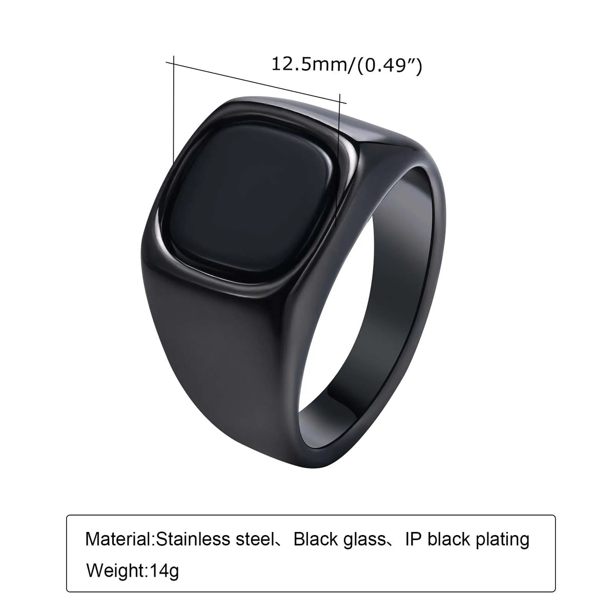 El Patrón — Stone Inlay Signet Ring
