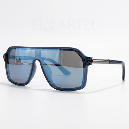 El Cartel Shield — Oversized Sunglasses