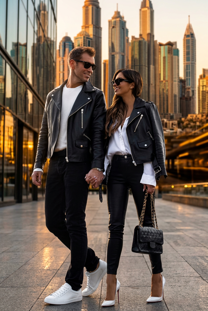 El Cartel Couple — Golden Hour City