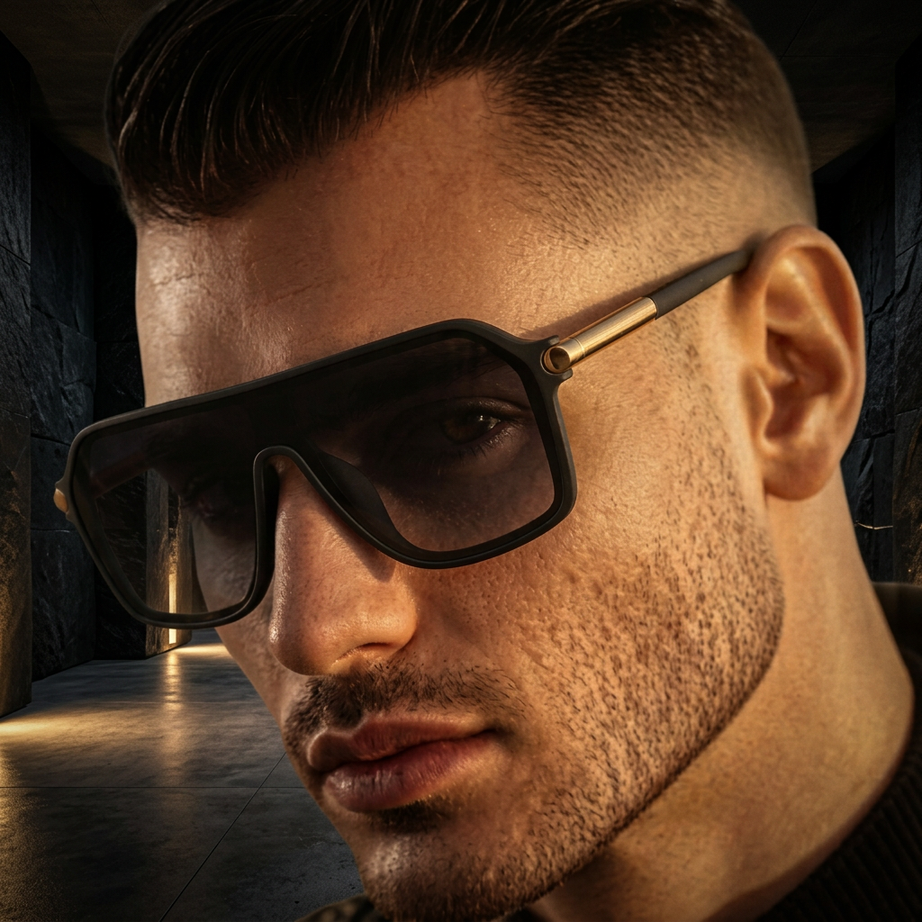 El Cartel Shield — Dark Luxury Portrait