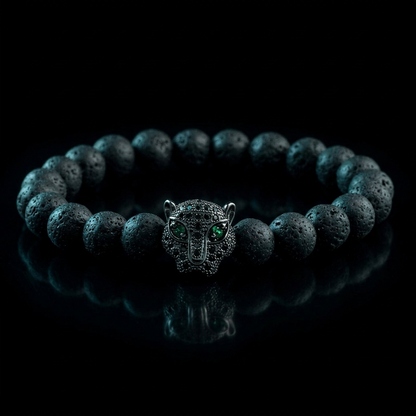 Gato de la Fortuna — Leopard Head Bracelet