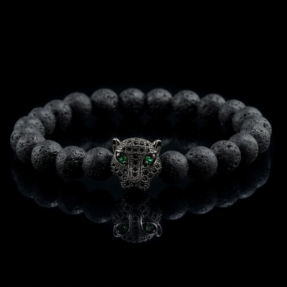 Gato de la Fortuna — Leopard Head Bracelet