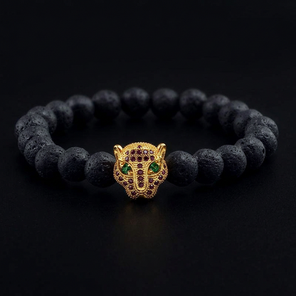 Gato de la Fortuna — Leopard Head Bracelet
