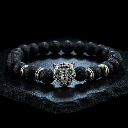 Gato de la Fortuna — Leopard Head Bracelet