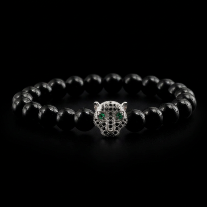 Gato de la Fortuna — Leopard Head Bracelet