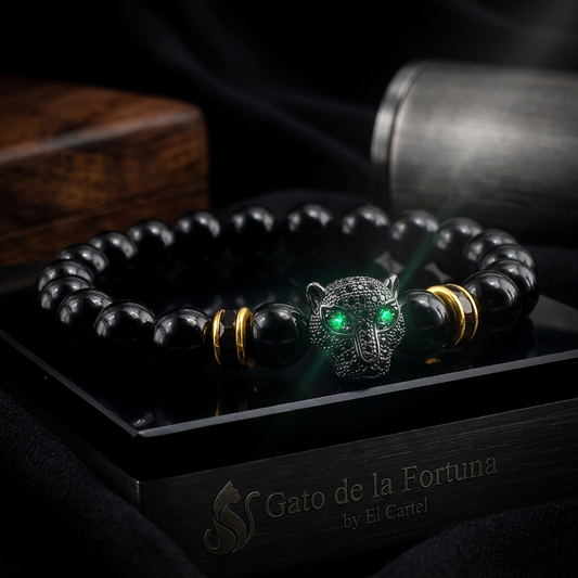 Gato de la Fortuna — Leopard Head Bracelet