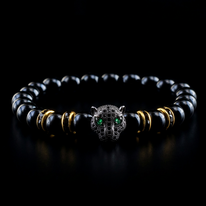 Gato de la Fortuna — Leopard Head Bracelet