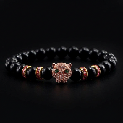 Gato de la Fortuna — Leopard Head Bracelet