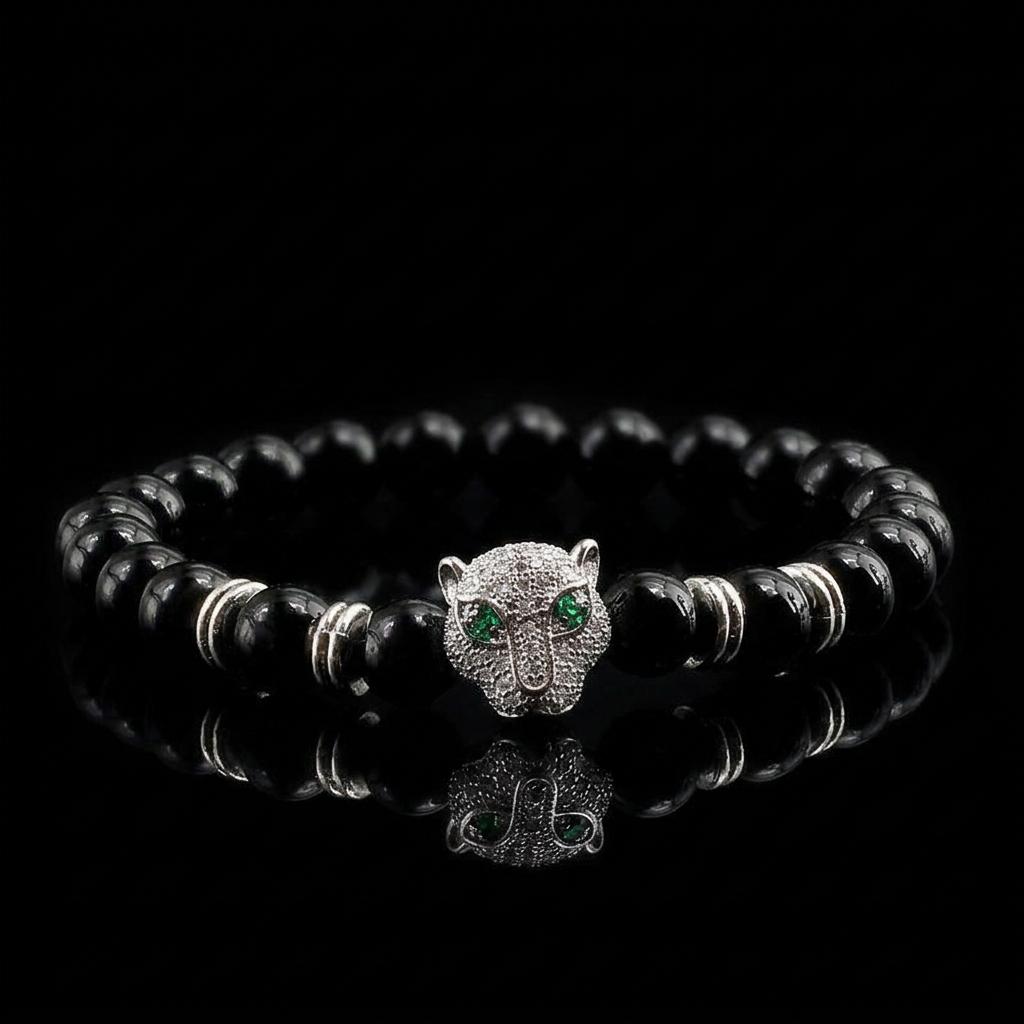 Gato de la Fortuna — Leopard Head Bracelet