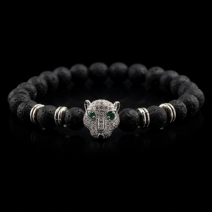 Gato de la Fortuna — Leopard Head Bracelet