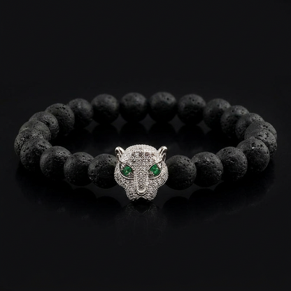 Gato de la Fortuna — Leopard Head Bracelet
