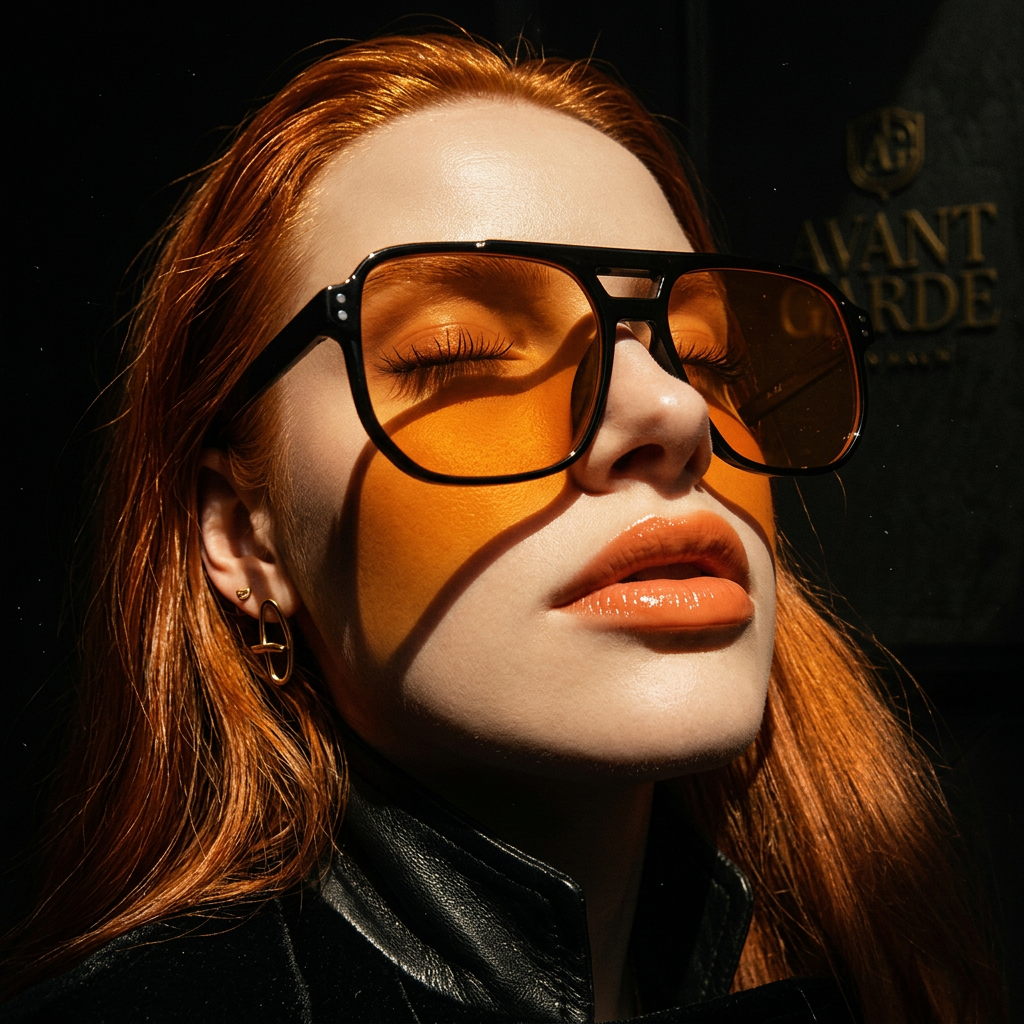 El Cartel Vintage Sunglasses - Redhead lifestyle shot