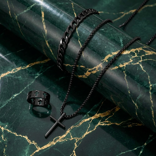 The Trinity — Cross Jewellery Set