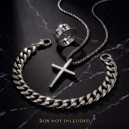 The Trinity — Cross Jewellery Set