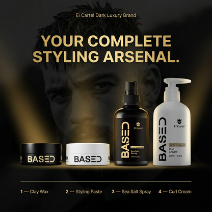 Hair Styling Collection — Wax, Clay, Sea Salt & Curl