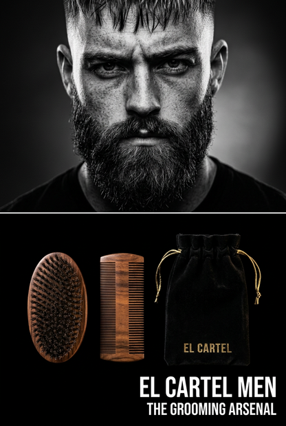 The Grooming Arsenal — Beard Brush & Comb Kit