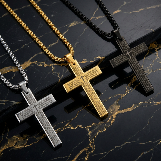 The Oath — Lord's Prayer Cross Pendant